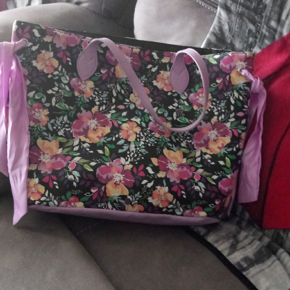 Large Flower Tote Bag